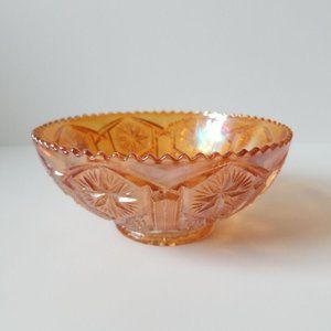 Orange Imperial Glass Bowl Vintage Orange Glass
